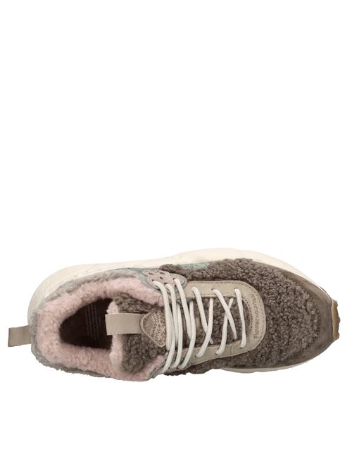 Sneakers in pelle e tessuto FLOWER MOUNTAIN | KOTETSU 0012017822.02.1E03MARRONE-VERDE-GRIGIO-ROSA